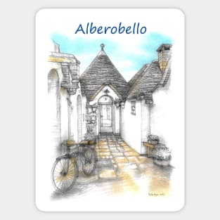 Alberobello, Puglia. Italia Sticker